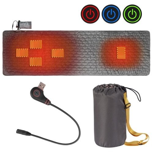 Heated Blanket, Winter Tent Sleeping Bag Heating Pad Outdoor USB Smart Heating Pad