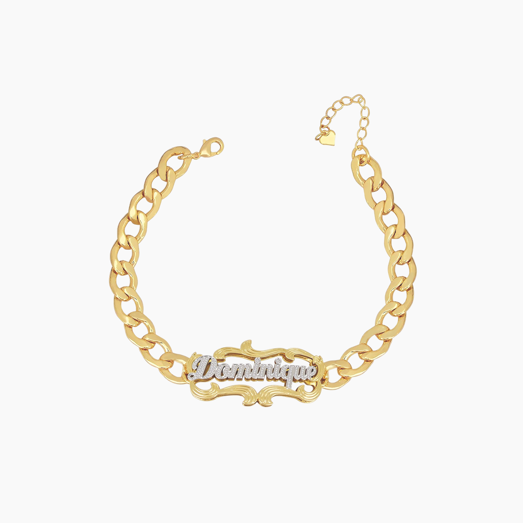 Surround Style Custom Name Bracelet 