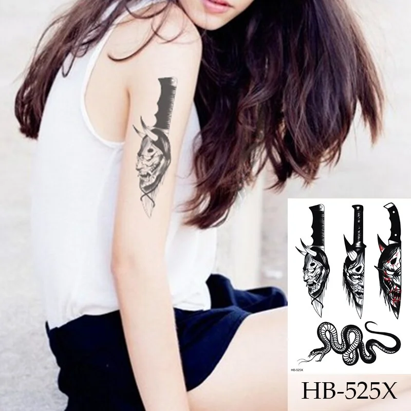 1Sheet Rose Flower Tiger Water Transfer Tattoo Stickers,Women Body Art Temporary Tattoos,Girl Back Breast Tatoos