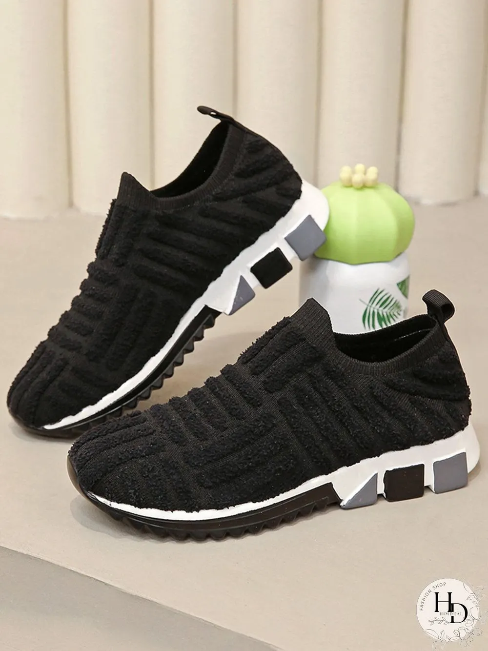 Mesh Breathable Casual Shoes Lace Up Towel Sneakers