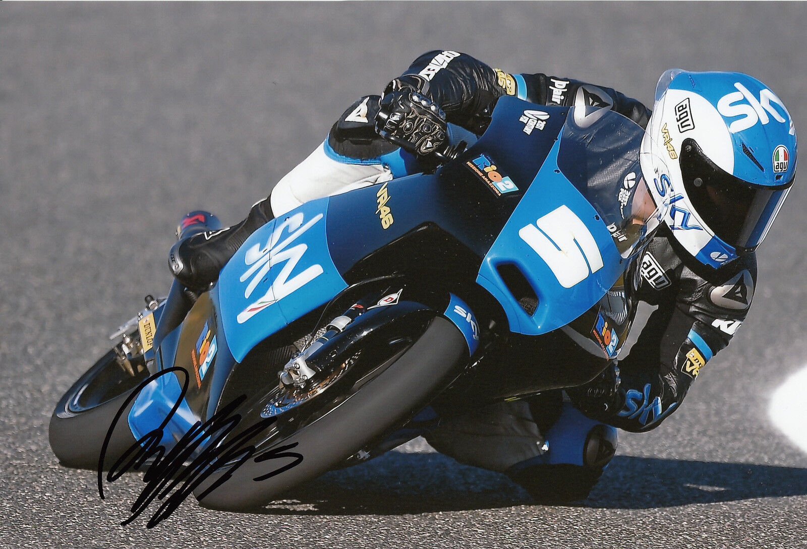 Romano Fenati Hand Signed VR46 SKY Racing Team KTM 12x8 Photo Poster painting 2014 Moto3 9.