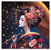 Diamond Painting-DIY Full Round Drill Japanese Geisha(40*40 CM)