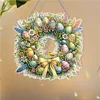 DIY Easter Wreath Diamond Painting Acrylic Hanging Pendant