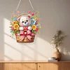 Bear With Flower Basket - 5D DIY Pendant