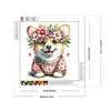 (Multi-Style)Dog-Partial Special Shaped Diamond Painting 30*30CM