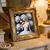 White Flower Beauty-Special Shaped Diamond Painting