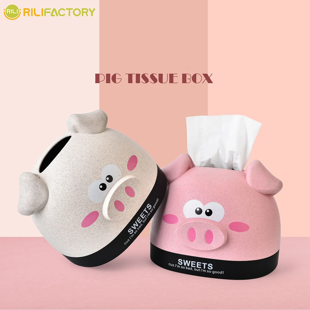 Cartoon Pig Tissue Box Rilifactory