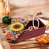 Sonnenblume diy Diamant Kunst Holz Aufbewahrungsbox Diamond Painting Aufbewahrungsbox