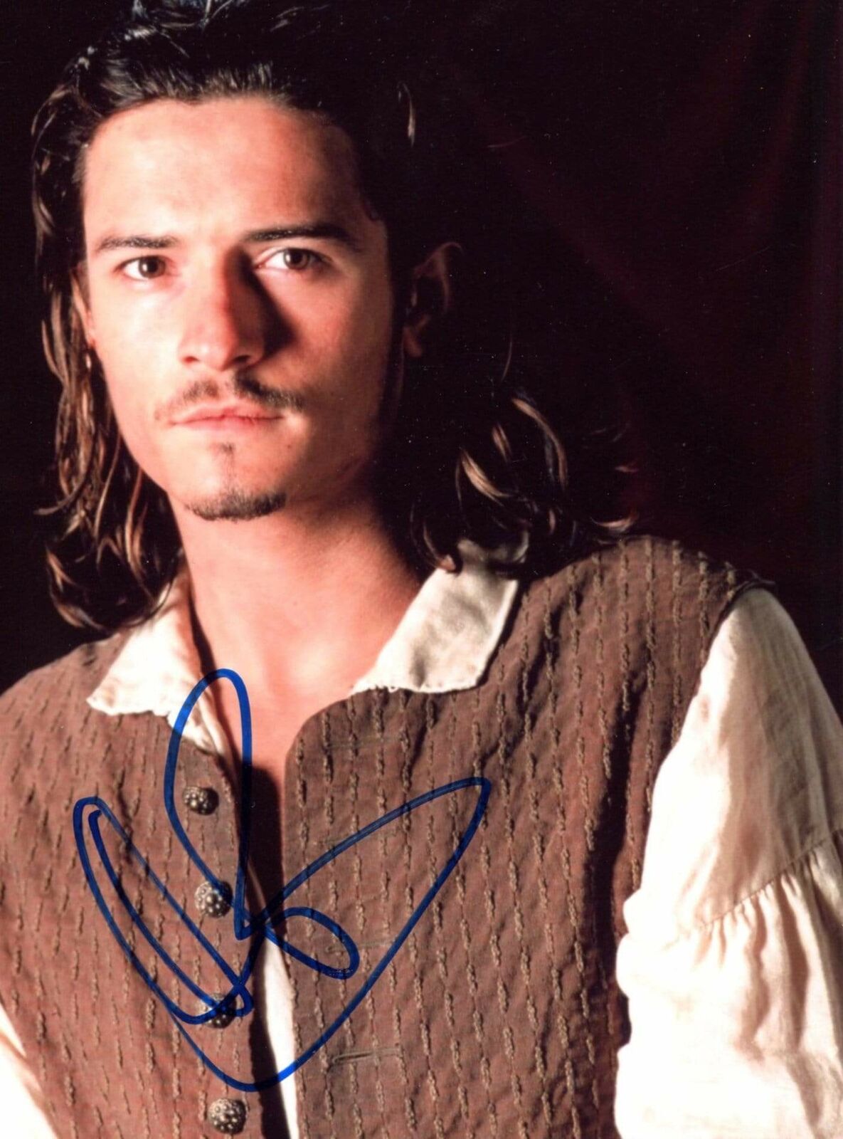 ACTOR Orlando Bloom PIRATES OF THE CARIBBEAN autograph, In-Person signed Photo Poster painting