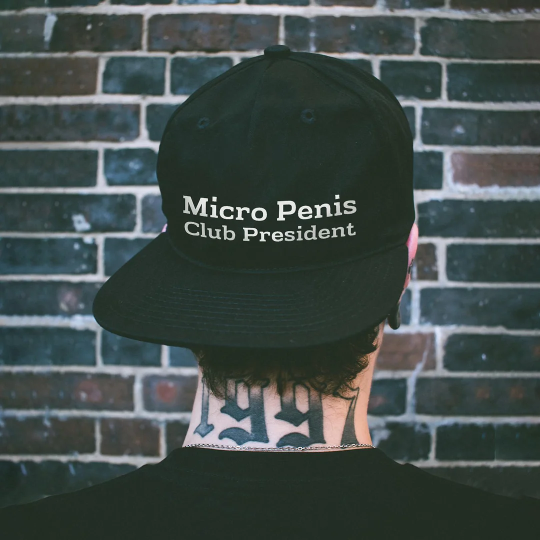Micro Penis Club President Printed Baseball Cap -  