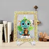 DIY Diamond Painting Clear Acrylic Frame Desktop Ornament with Display Stand, Craft Decor Kits