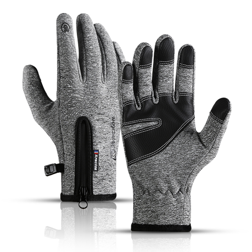 

Anti-slip Fleece Outdoor Cycling Gloves Touch Screen Full Finger Gloves, The 码, 501 Original