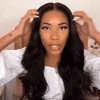 Black Long Brazilian Body Wavy Wigs