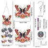 (US Local)DIY Diamond Painting Double Sided 3D Wind Chime Pendant  Hanging Kit