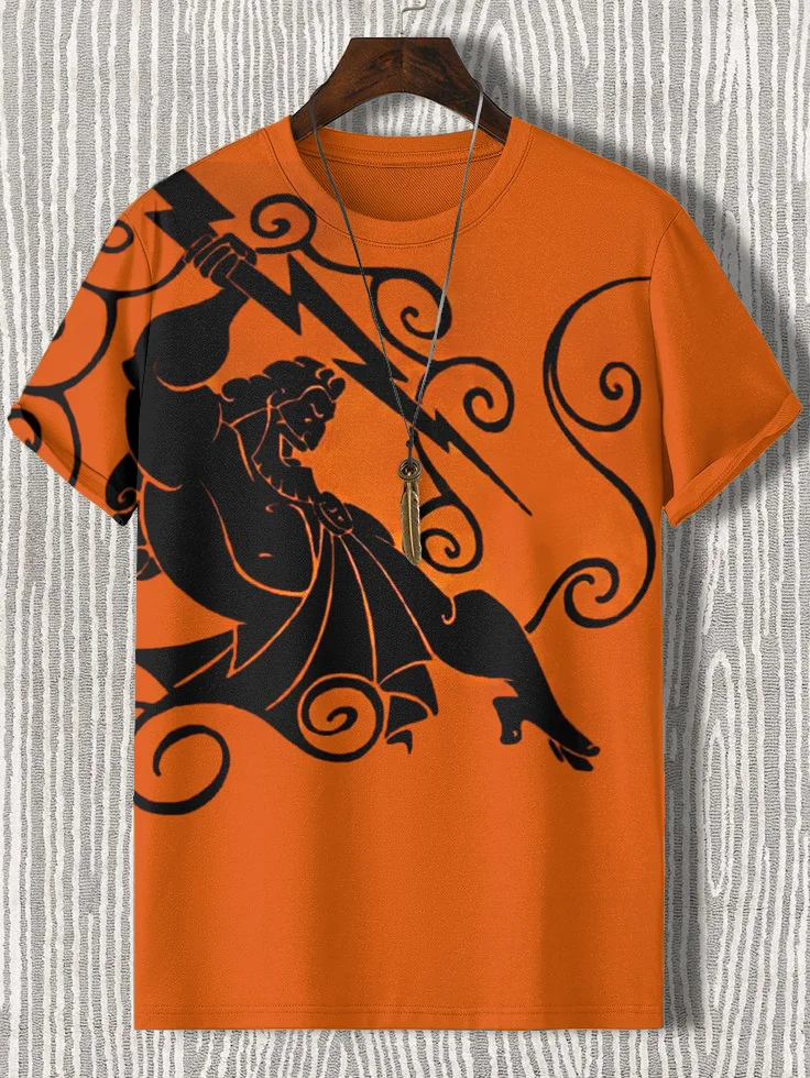 Men's Ancient Greek Zeus Art Print T-Shirt