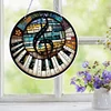 Diamond Painting PVC Glass Art Colorful Pattern Pendant Hanging Suncatcher for Indoor Outdoor