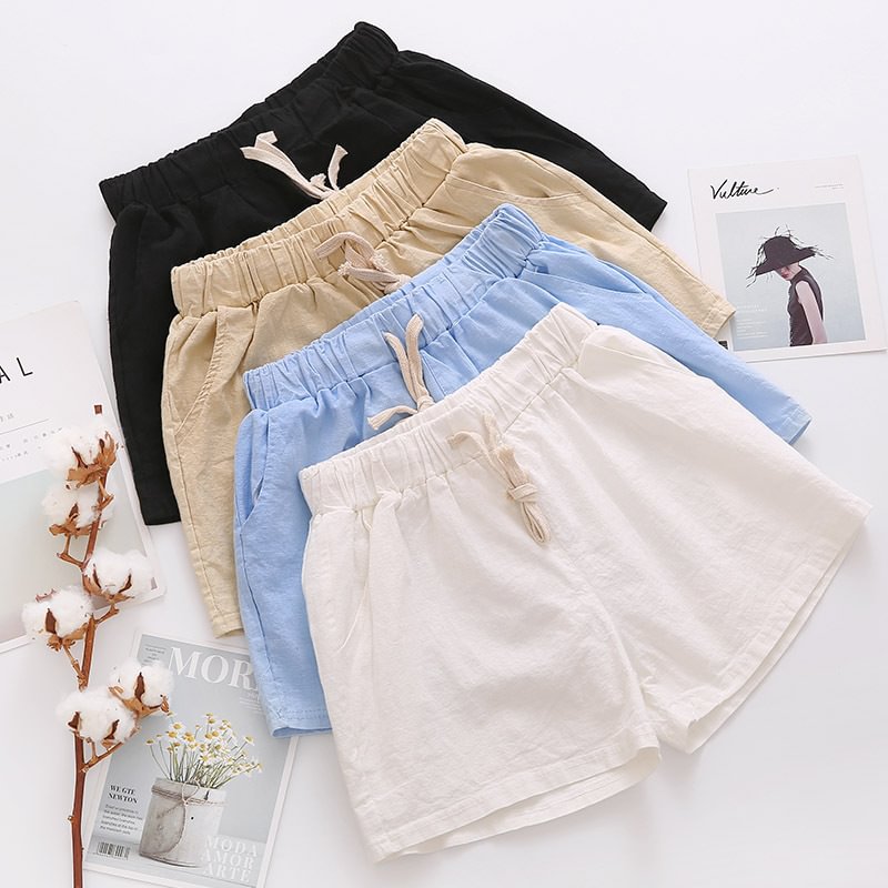 Men's Cotton And Linen Breathable Shorts