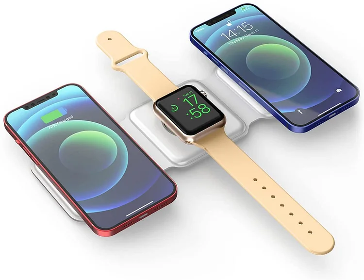 Magnetic Foldable Wireless Charger is Suitable For Apple Huawei Watch Headset Wireless Charging Stand