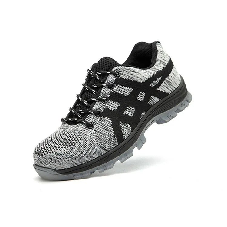 36-50 Work Safety Shoes Steel Toe Men And Women Fashion Anti-smashing Fashion Boots Black Breathable Comfortable Sports Sneaker