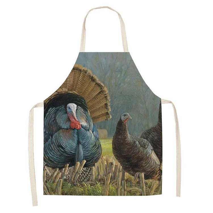 Waterproof Linen Kitchen Apron -turkey