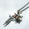 3D Tattoo Machine Model Necklace Original Design Hip-Hop Street Men's Personality Retro Pendant Jewelry