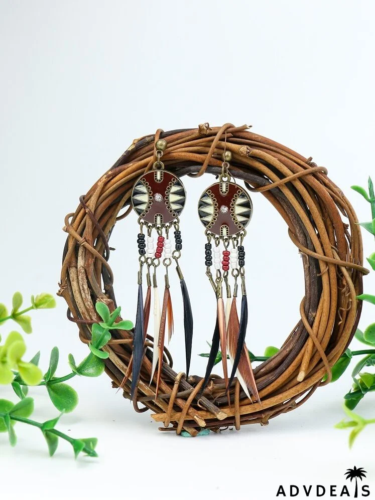 Tassel Decor Drop Earrings