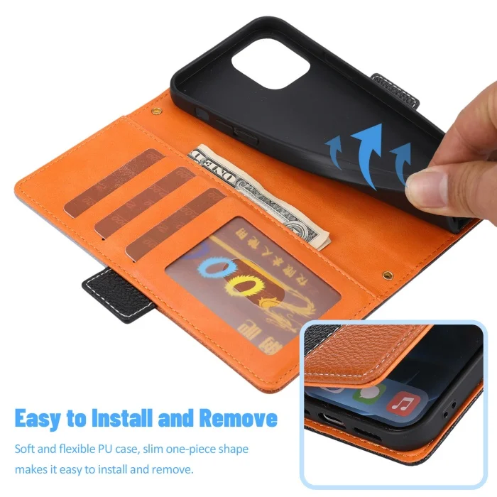 Apple 16 mobile phone case iPhone 15 mobile phone leather case Samsung s24 flip cover