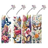 4Pcs Special Shape Butterfly Flower Diamond Painting Bookmark Art Projects