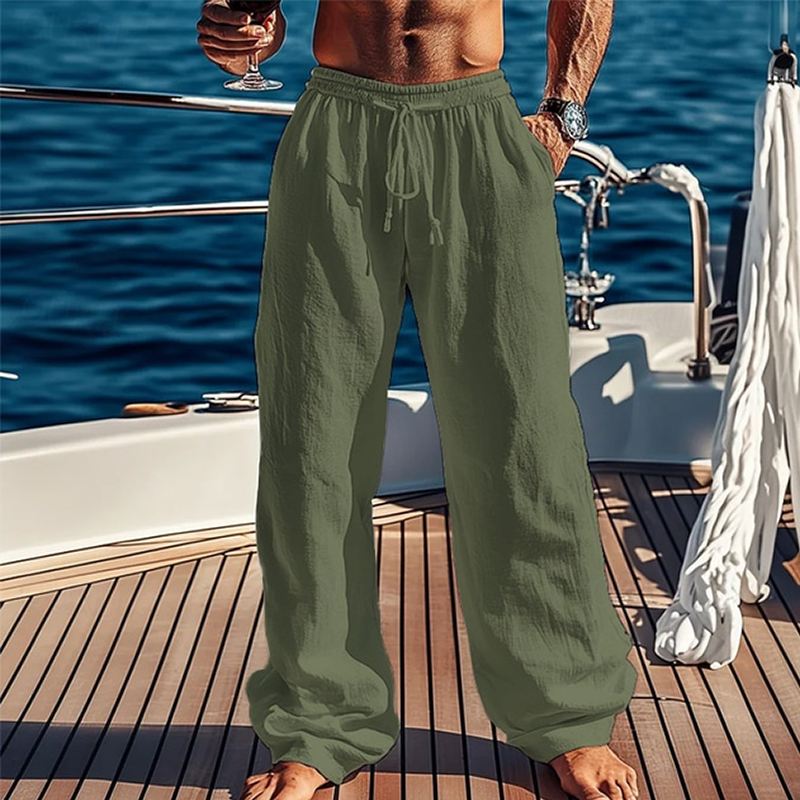  Men's Casual Beachside Lounge Pants - Perfect for Summer Relaxation