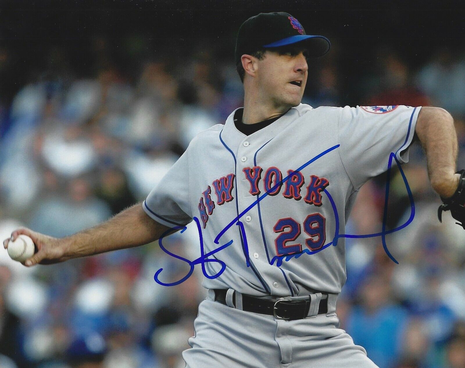 Autographed 8x10 STEVE TRACHSEL New York Mets Photo Poster painting - COA