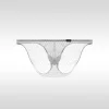 Men's Low-Rise Ultra-Thin Transparent Hollow Bikini Sexy Ice Silk Briefs