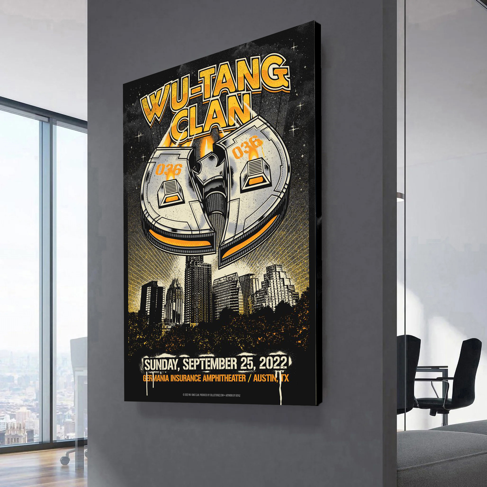 Wu-Tang and Nas N.Y. State of Mind Tour Austin Canvas Wall Art 