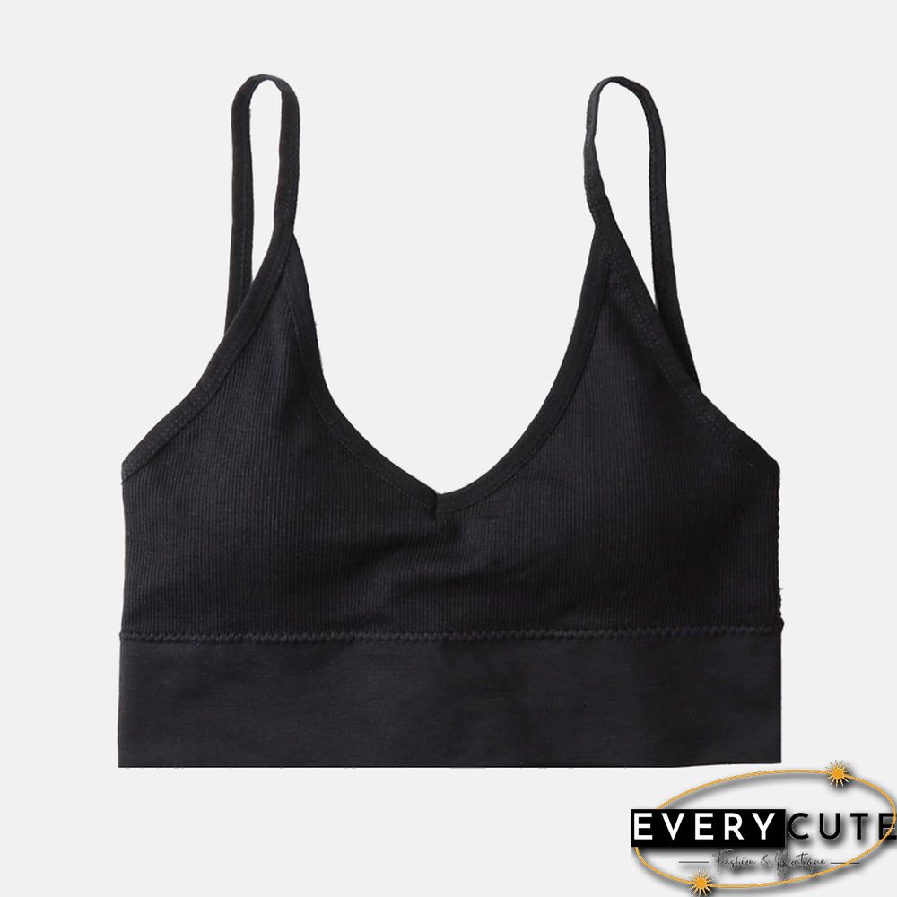 Seamless Underwear Shoulder Tank Top Vest Sleeveless Women Fashion Push-Up Cotton Fitness Comfortable Shirt Bra Large Size Tops