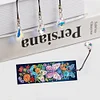 (US Local)4Pcs Flowers Butterflies DIY Diamond Painting Bookmark Craft Kit