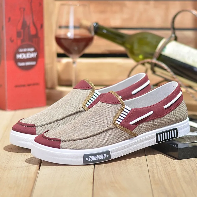 New 2021 Summer Men Canvas Shoes Espadrilles Breathable Casual Shoes Men Loafers Comfortable Ultralight Lazy Boat Shoes