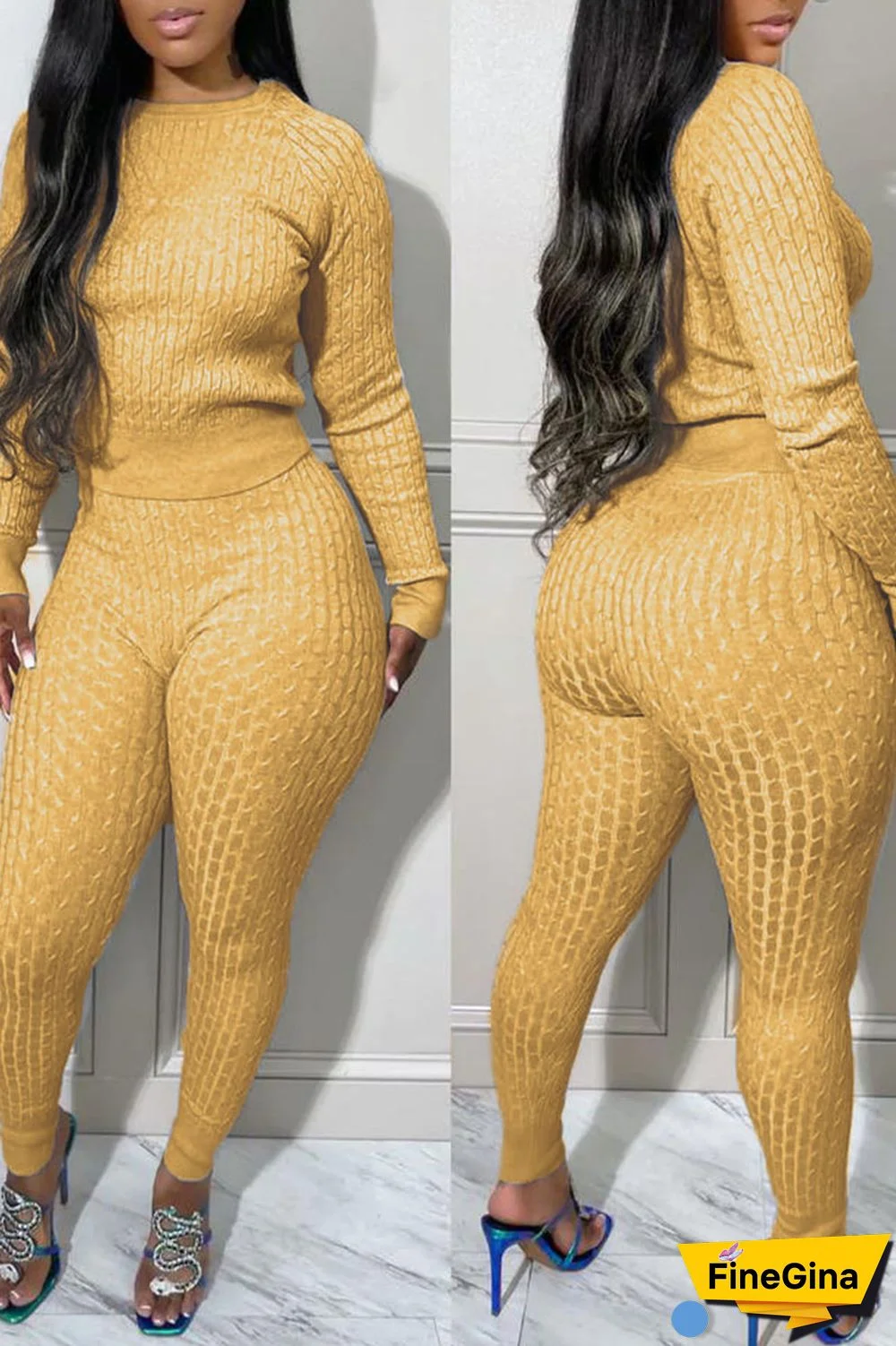 Black Casual Solid Patchwork O Neck Long Sleeve Two Pieces