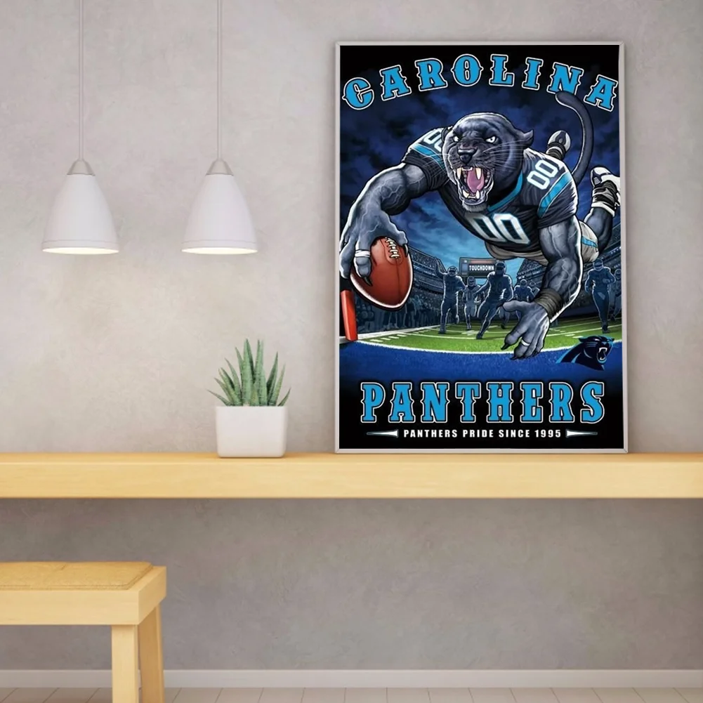 5D DIY Diamond Painting Rugby Abstract Full Round Drill Mosaic Picture Kit