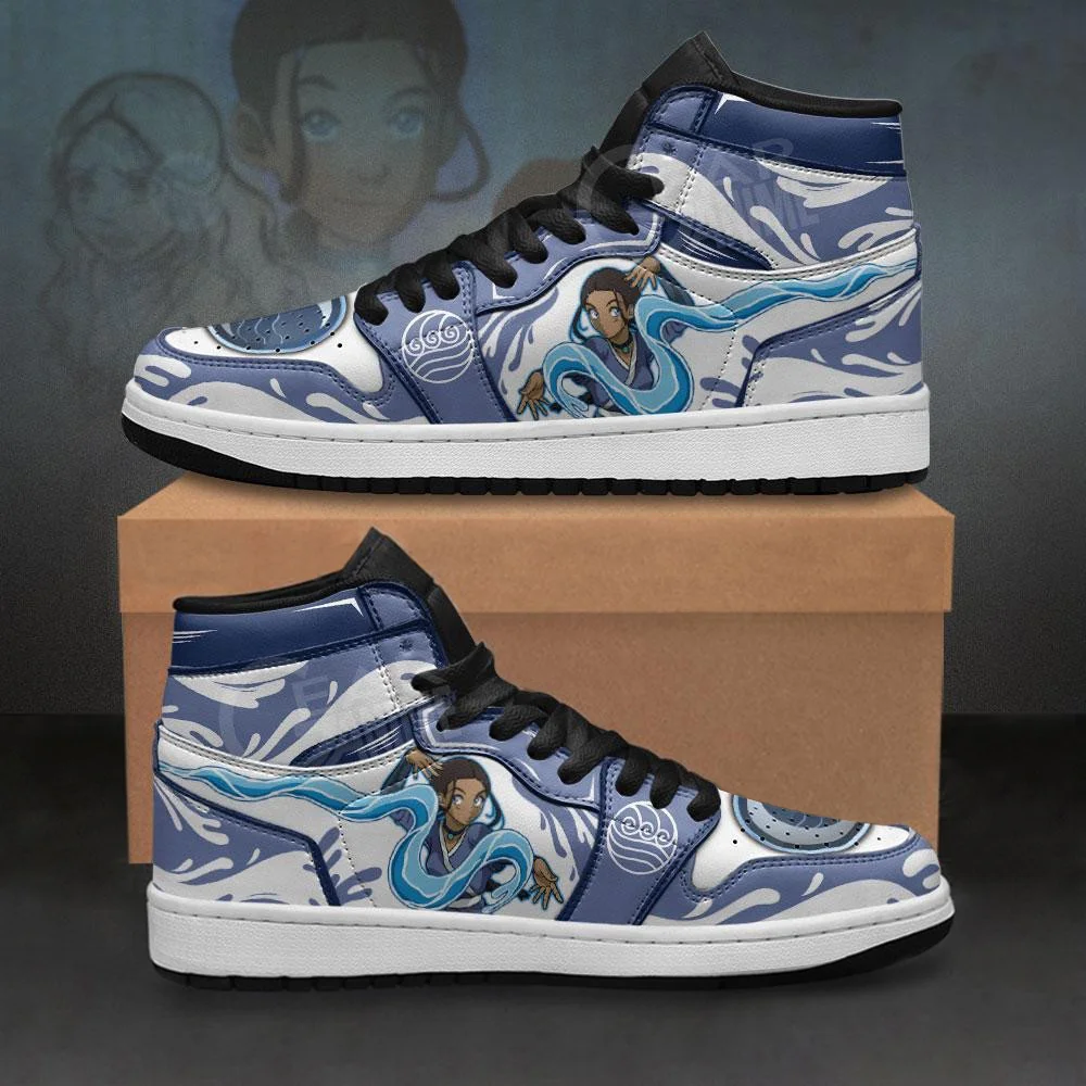Kingofallstore - Katara Sneakers Custom Avatar The Last Airbender Anime Shoes