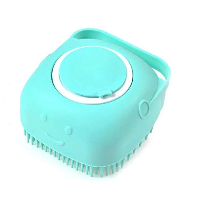 🧼🧼Bathroom 🐶Dog Cat🐱 Bath Brush Massage Gloves Soft Safety Silicone Comb Pet Accessories❤️