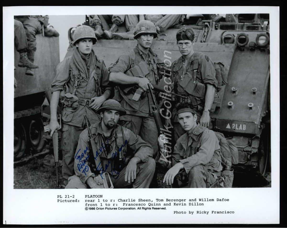 Francesco Quinn - Signed Autograph Movie Still - Platoon