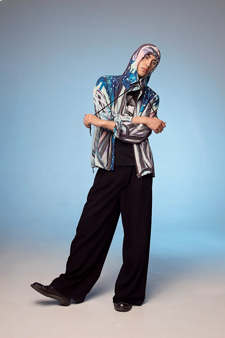 NIGEL NOLAN Hooded Anorak - 8 Recycled Water Bottles - White