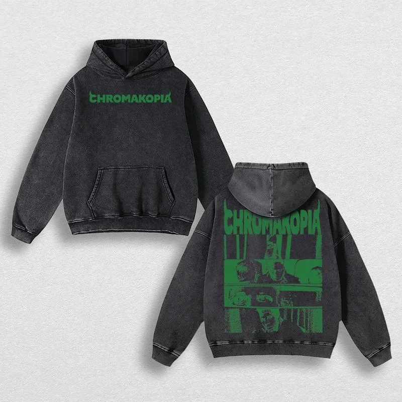 Chromakopia Anime Printed Men's Washed Hoodie