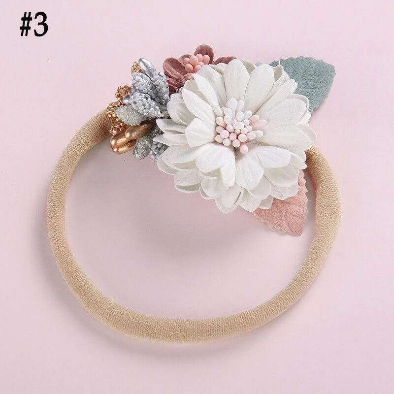 2019 Baby Accessories Infant Kids Girls Baby Toddler Princess Flower Headband Hair Band Headwear New Party Photo Props Gifts