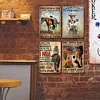 4pcs - Cowboy - Vintage Metal Signs(12*16Inch) - Cowboy