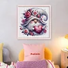 (US Only)Gnome Printed Cross Stitch Kit 40x40cm DIY 11CT Thread Art Needlework Home Decor