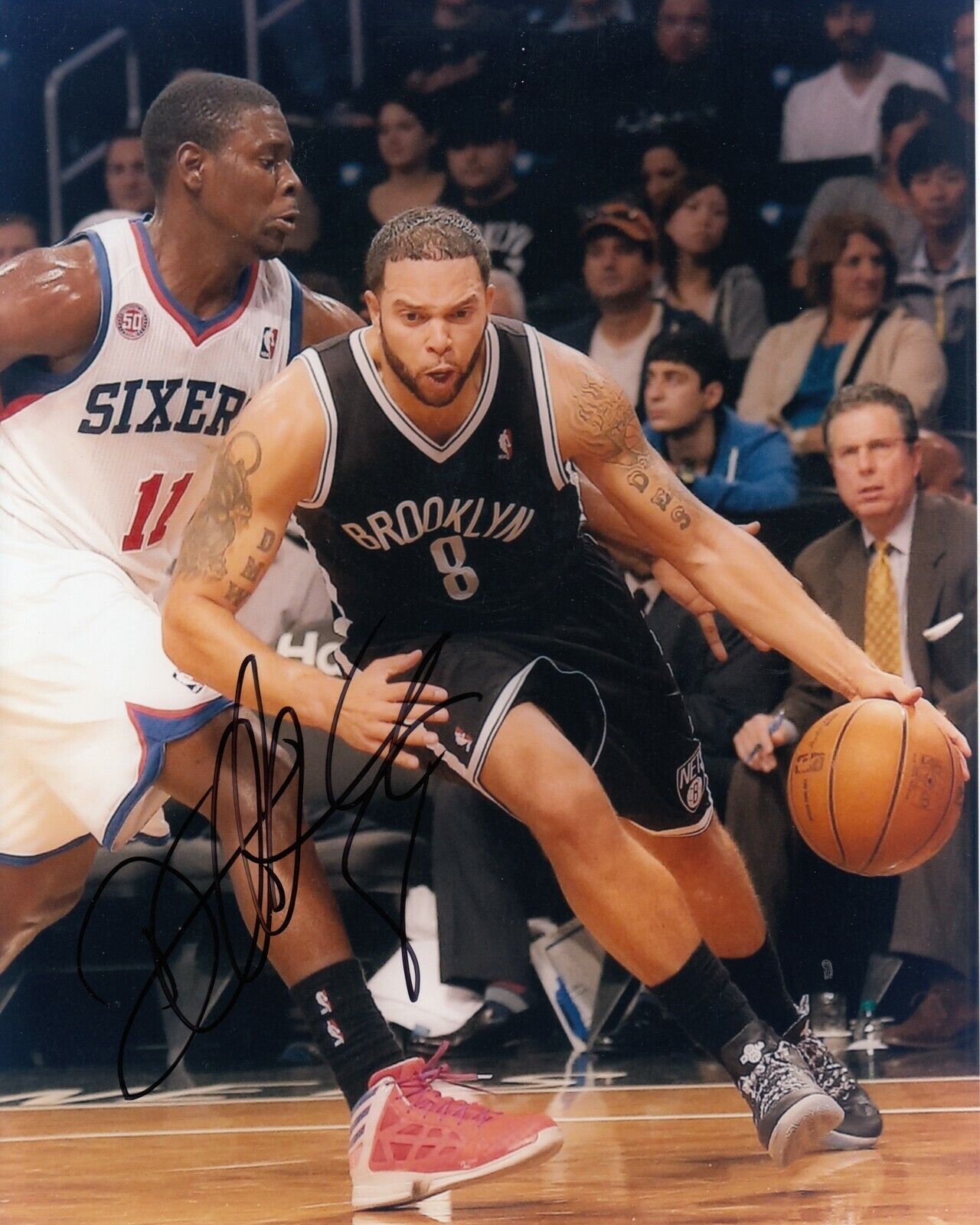 Deron Williams #0 8x10 Signed Photo Poster painting w/ COA Brooklyn Nets