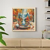 Autumn Cup Full Stamped Cross Stitch Kit 14CT 2-Strand Egyptian Cotton 65x65cm tapestrymarket