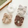 8PCS Cute Cat Ears Lint Hair Band Scrunchies