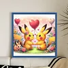 Dating Pikachu-11CT Stamped Cross Stitch 40*40cm/15.75*15.75in
