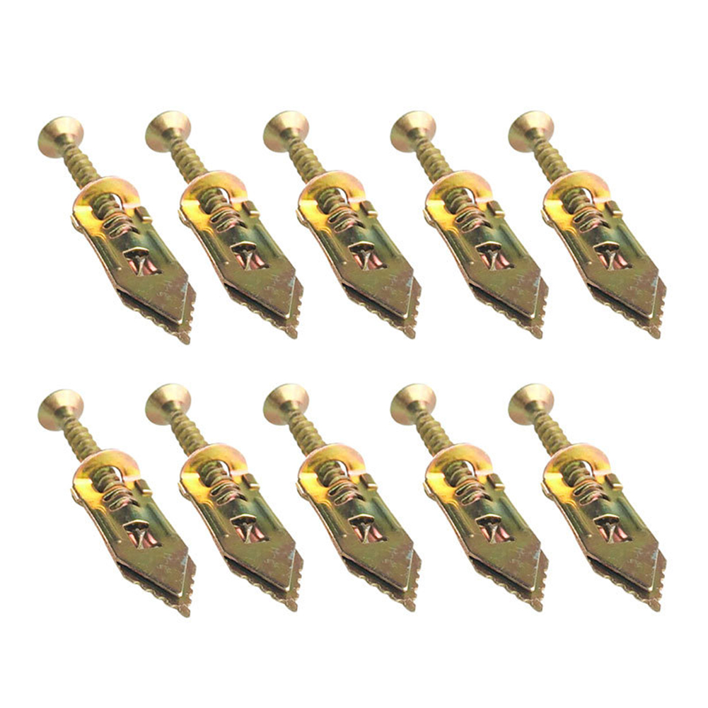 

10pcs Self Drilling Anchors Screws Drywall Self-Tapping Durable Toggle Set, 501 Original